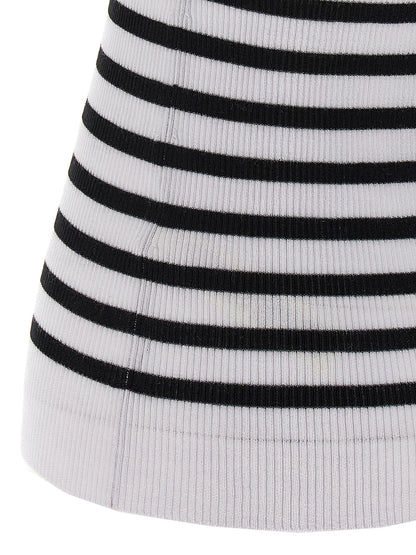 Khaite Bicolor Wool Sleeveles T-Shirt