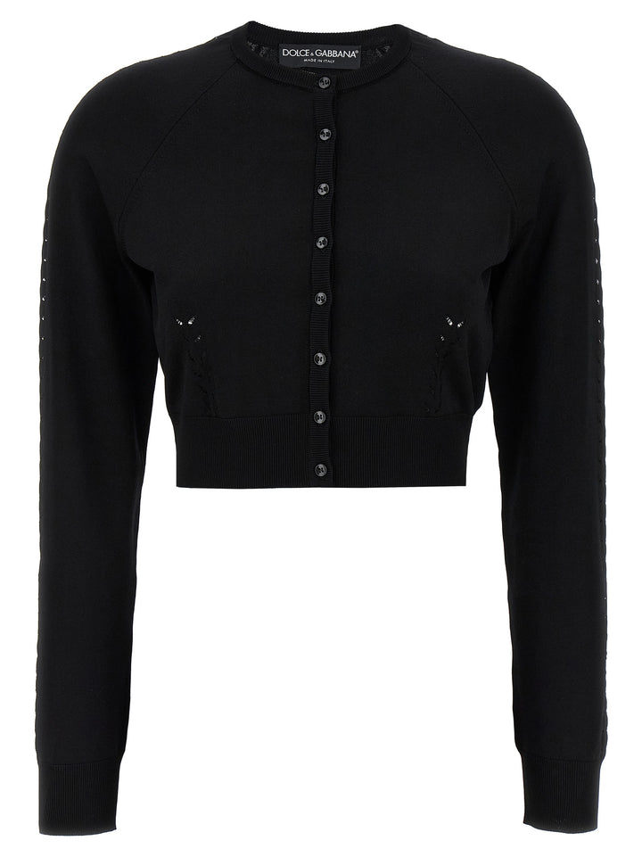 Dolce & Gabbana Black Viscose Cardigan