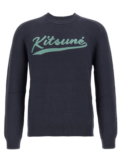 Maison Kitsuné Gray Cotton Cardigan