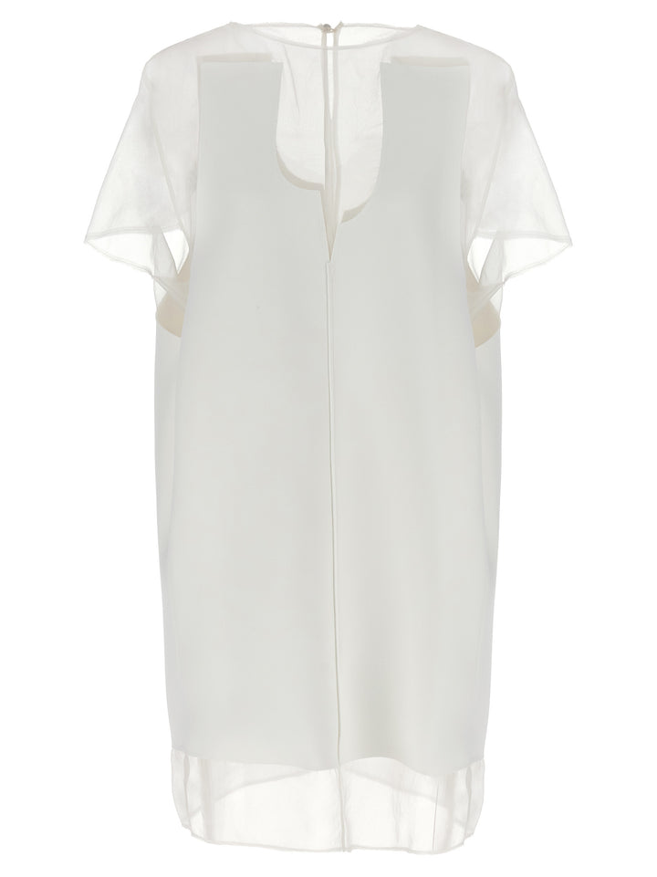 Khaite White Polyester Short Dress