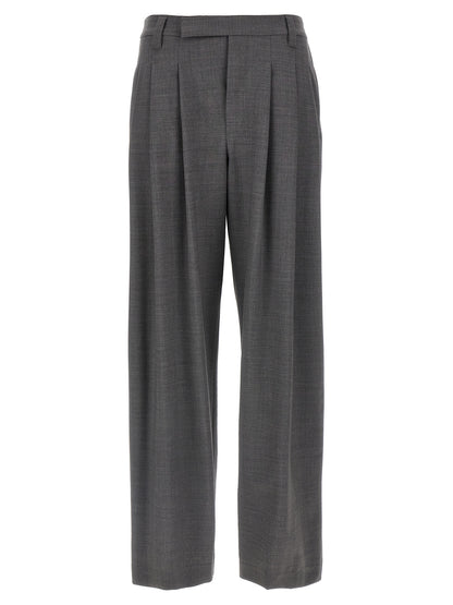 Brunello Cucinelli Gray Virgin Wool Casual Pants