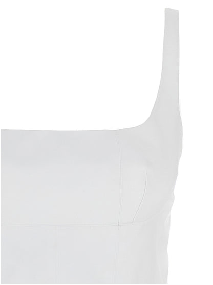 Giovanni Bedin White Polyester Short Dress