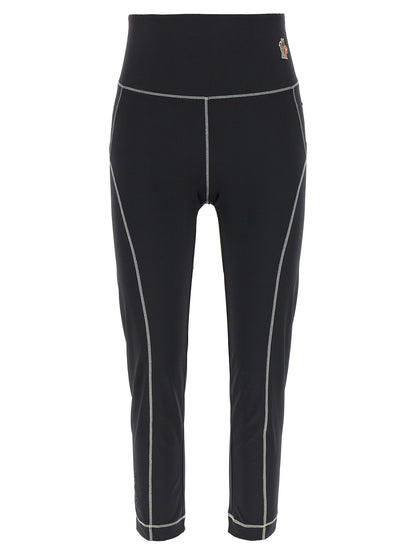 Moncler Grenoble Black Polyamide Leggings