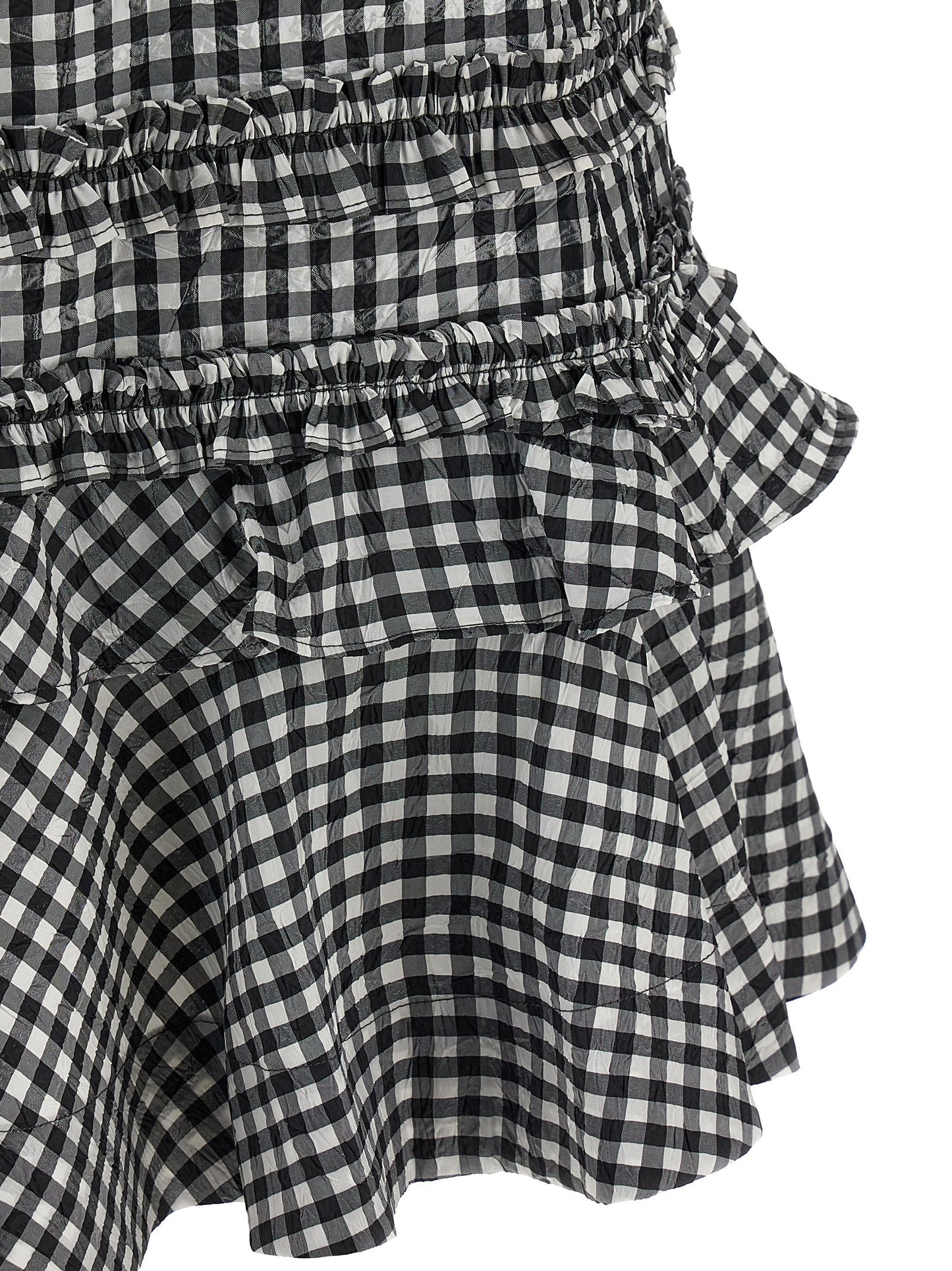 Ganni Bicolor Polyester Short Dress