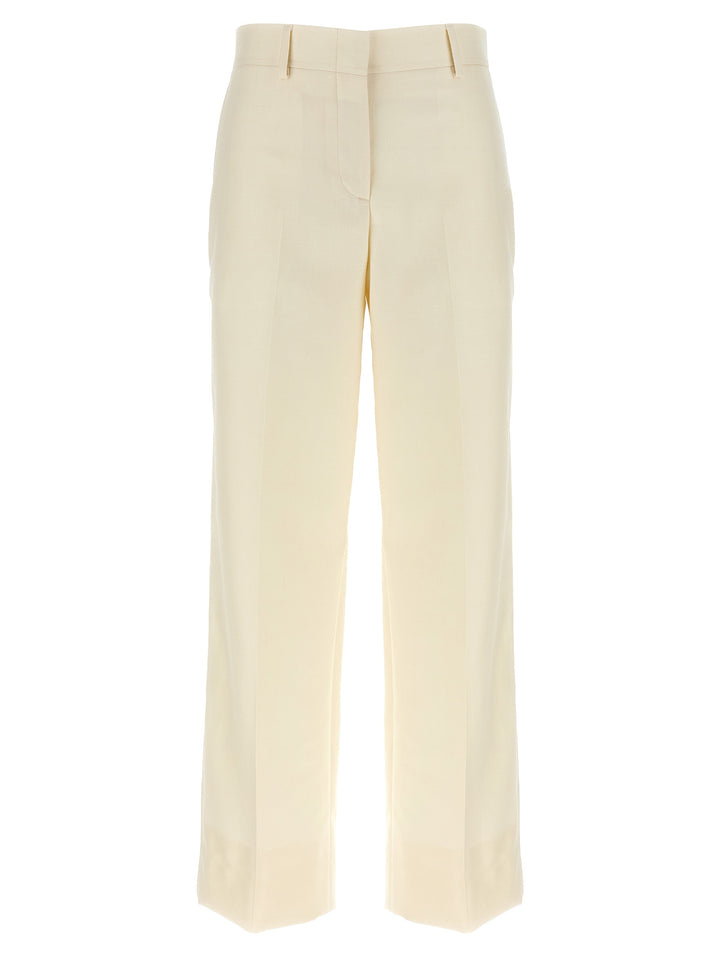 Brioni White Wool Dress Pants