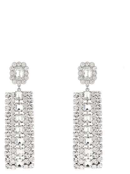 Self-Portrait Silver Cotton Earrings