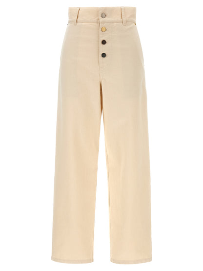 Moschino Beige Cotton Casual Pants