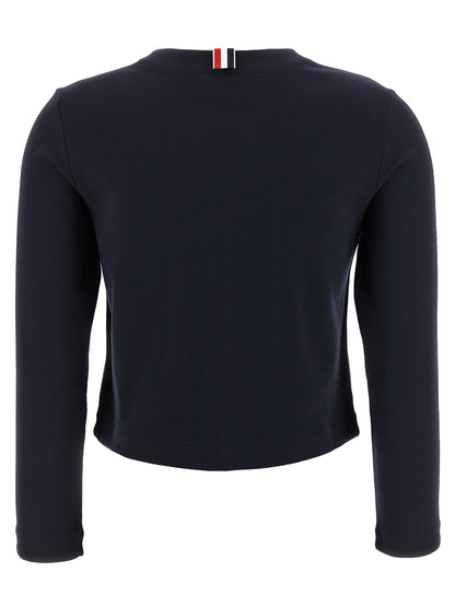 Thom Browne Blue Viscose Cardigan