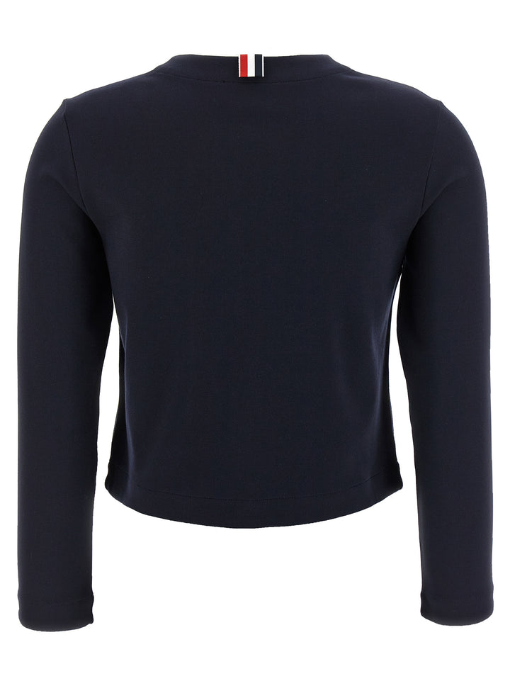 Thom Browne Blue Viscose Cardigan