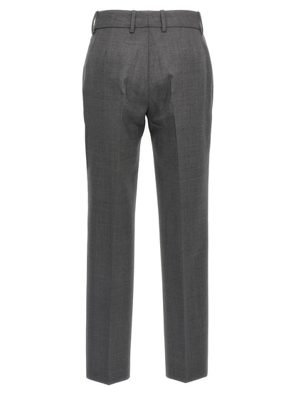 Ermanno Scervino Gray Virgin Wool Dress Pants