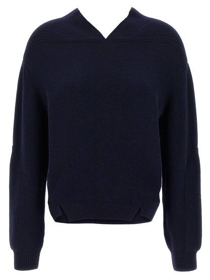 Victoria Beckham Blue Wool Cardigan