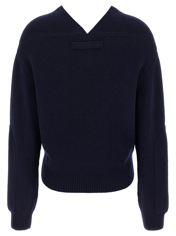 Victoria Beckham Blue Wool Cardigan