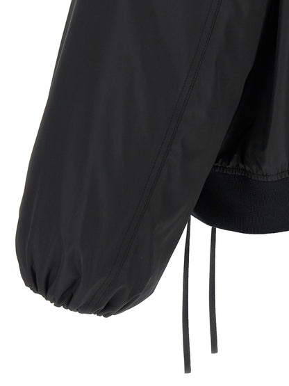 Jil Sander Black Polyester Bomber