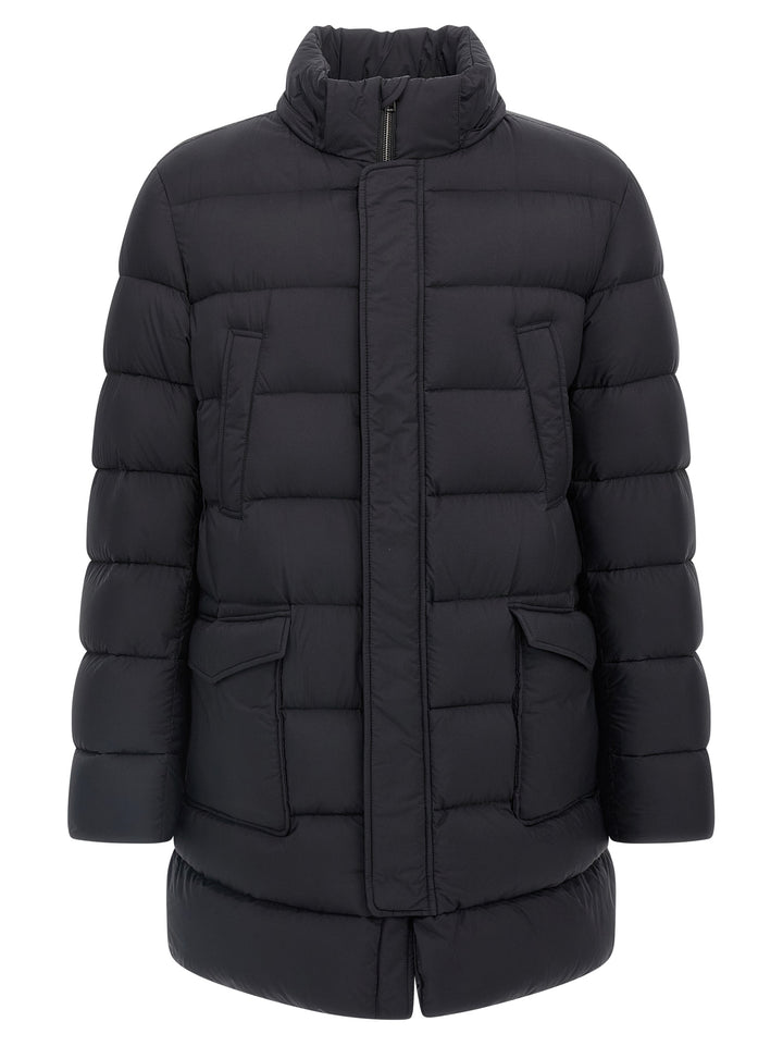 Herno Black Polyamide Coat