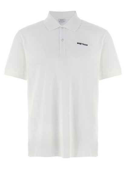 Alexander McQueen Bicolor Cotton Polo Shirt
