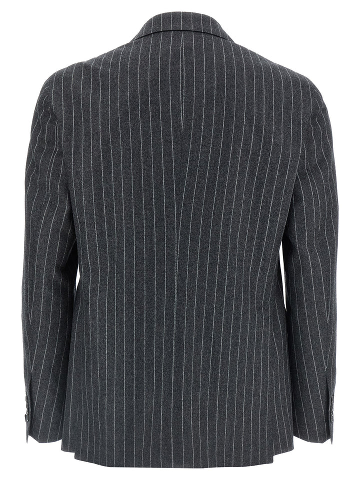 Tagliatore Gray Virgin Wool Two-Piece Suit