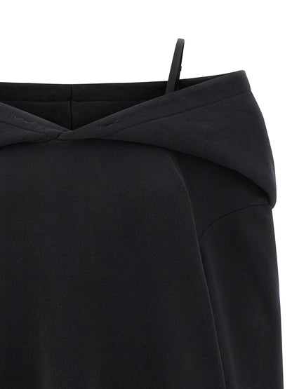 MM6 Maison Margiela Black Cotton Short Dress