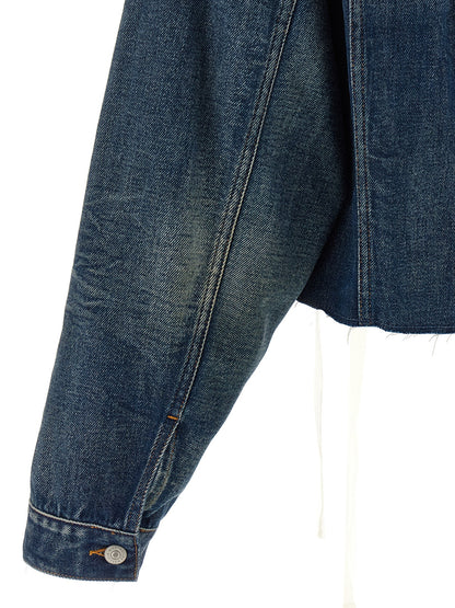 MM6 Maison Margiela Blue Cotton Denim Jacket