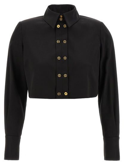 Elisabetta Franchi Black Lycra Blouse