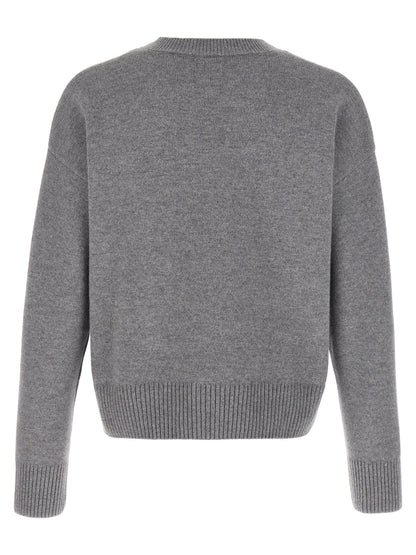 Ami Paris Gray Wool Cardigan
