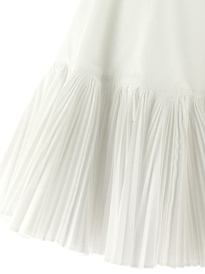 Giovanni Bedin White Poplin Short Dress