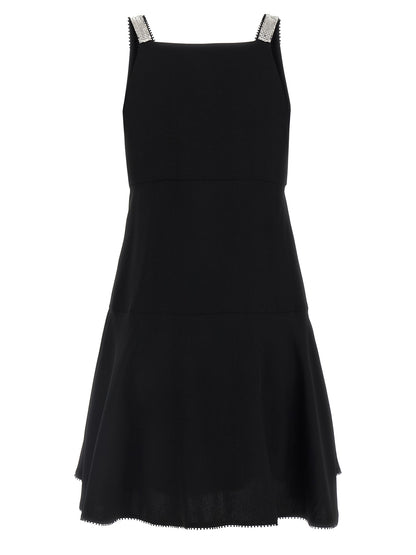 Giovanni Bedin Black Viscose Short Dress