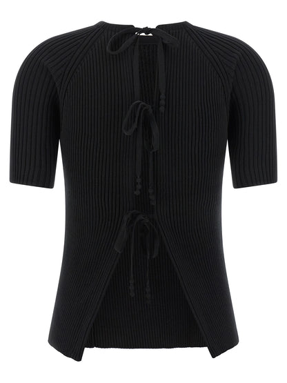 Tory Burch Black Cotton Cardigan