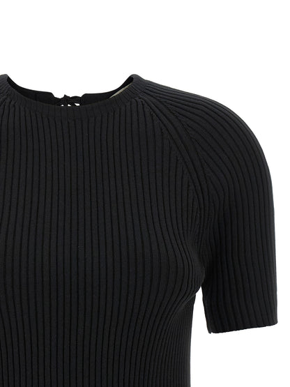Tory Burch Black Cotton Cardigan