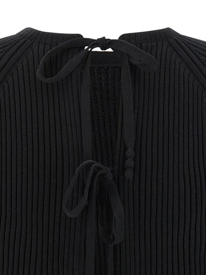 Tory Burch Black Cotton Cardigan