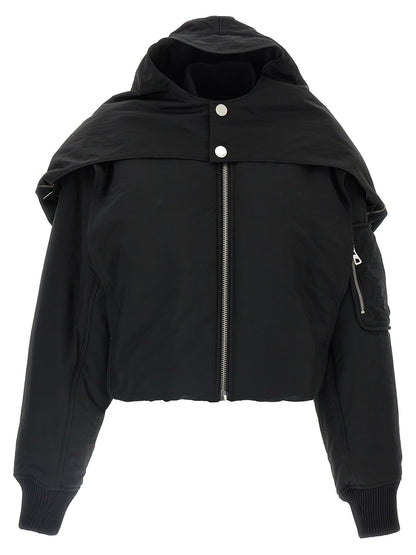 Jean Paul Gaultier Black Polyethylene Bomber