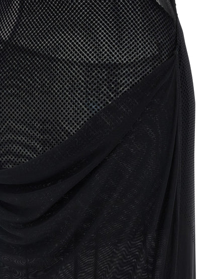 Jean Paul Gaultier Black Polyamide Long Dress