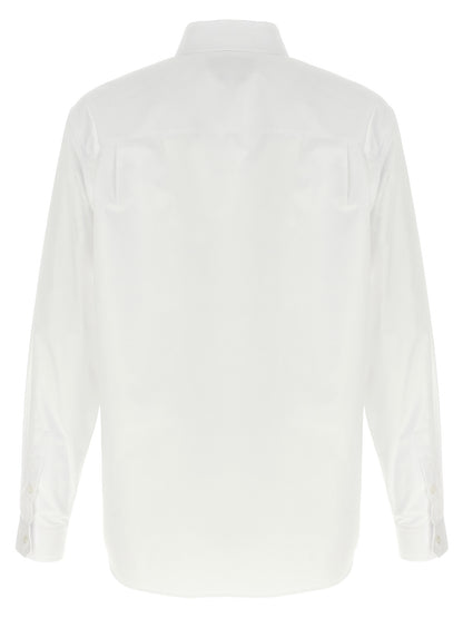 Gucci White Cotton Blouse
