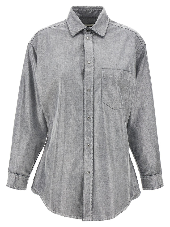 Darkpark Silver Cotton Blouse