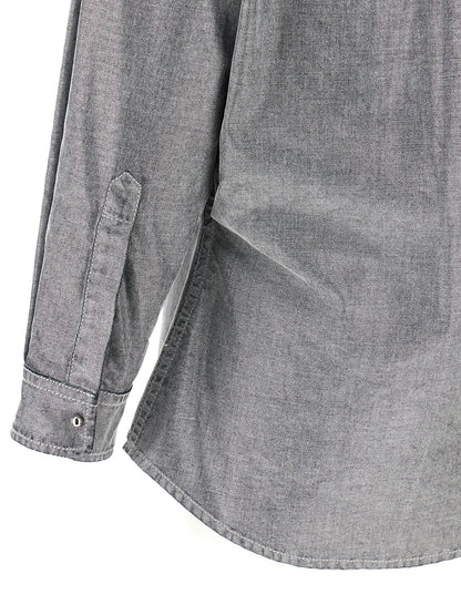 Darkpark Silver Cotton Blouse