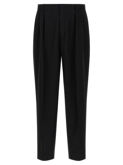 CELLAR DOOR Black Polyester Dress Pants