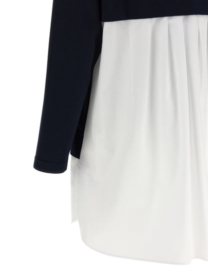Elisabetta Franchi Blue Viscose Short Dress
