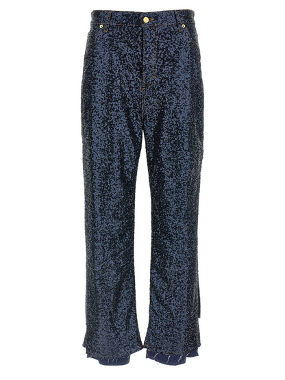 Darkpark Blue Cotton Jeans Denim