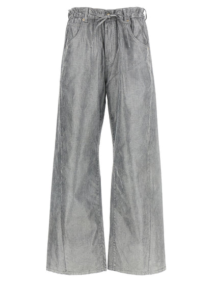 Darkpark Silver Cotton Jeans Denim