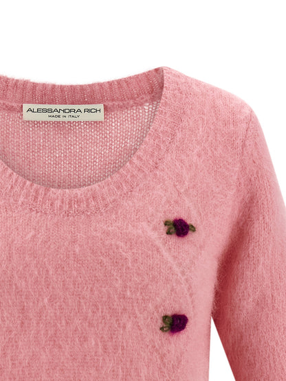 Alessandra Rich Multicolor Wool Cardigan