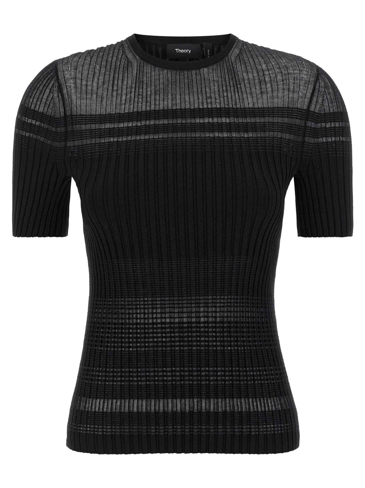 Theory Black Viscose T-Shirt