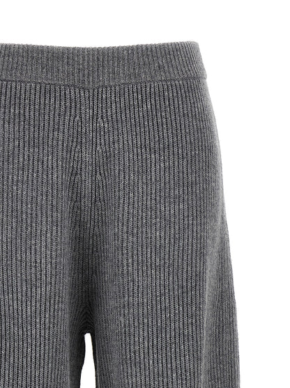 Sportmax Gray Wool Casual Pants