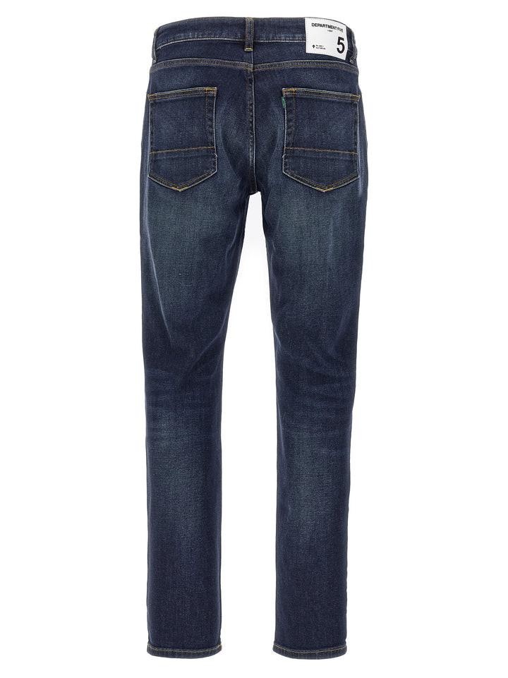 Department 5 Blue Cotton Straight-Leg Jeans