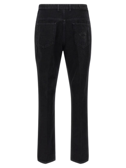Givenchy Black Cotton Straight-Leg Jeans