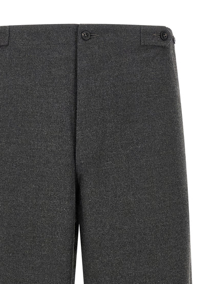 CELLAR DOOR Gray Polyester Casual Pants