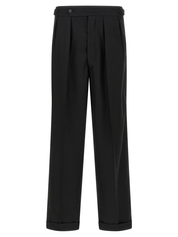 CELLAR DOOR Black Polyester Casual Pants