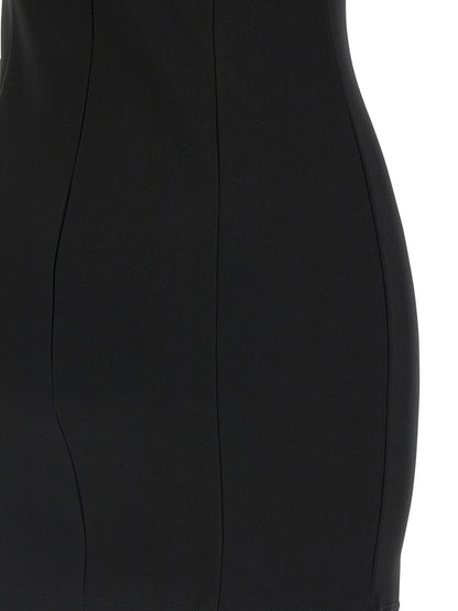Nensi Dojaka Black Viscose Short Dress