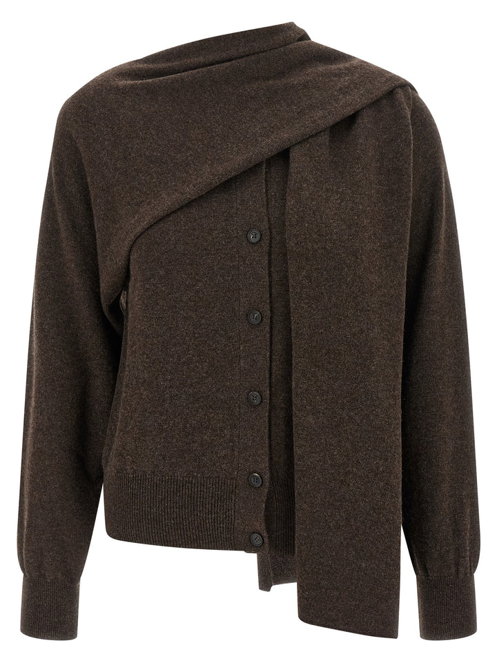 Ferragamo Brown Cashmere Cardigan