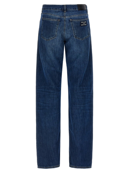Elisabetta Franchi Blue Cotton Jeans Denim