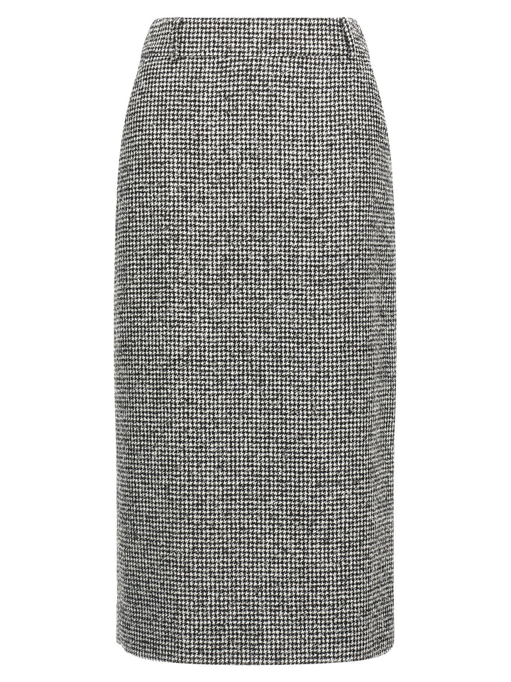 Ermanno Scervino Bicolor Wool Midi Skirt
