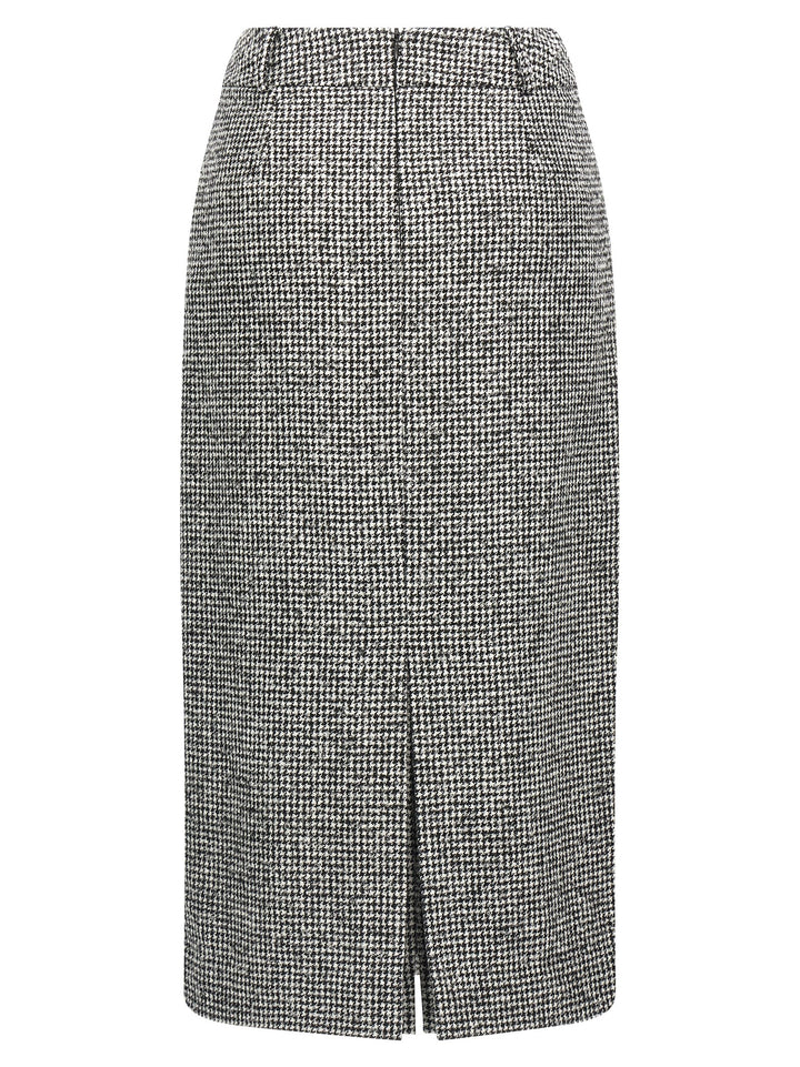 Ermanno Scervino Bicolor Wool Midi Skirt